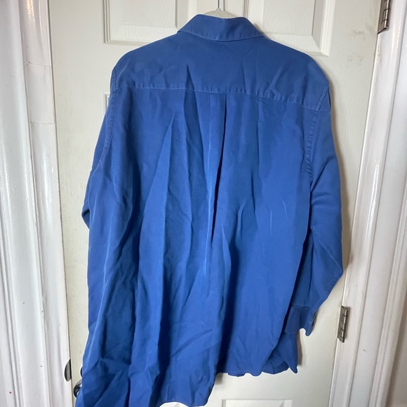 Giorgio Redaelli 43/17 button down shirt blue euc - Picture 5 of 7
